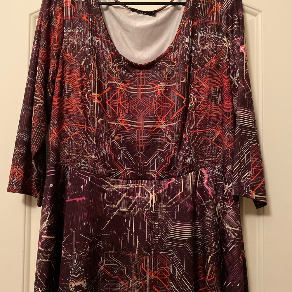 Computer Chip Peplum Top